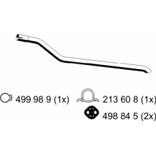 213448 ERNST Труба выхлопного газа