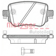 1170792 METZGER Комплект тормозных колодок, дисковый тормоз