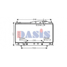 510023N AKS DASIS Радиатор, охлаждение двигателя