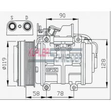 8403501 KUHLER SCHNEIDER Компрессор, кондиционер