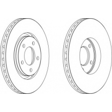 DDF1372-1 FERODO Тормозной диск