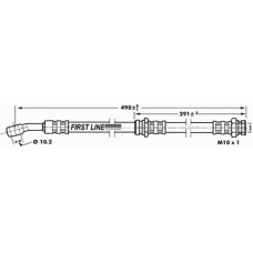 FBH7011 FIRST LINE Тормозной шланг