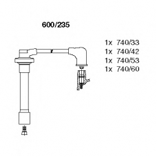 600/235 BREMI Комплект проводов зажигания