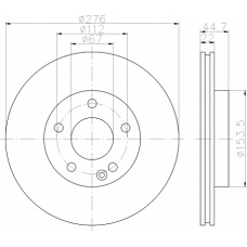 8DD 355 111-061 HELLA PAGID Тормозной диск