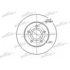 PBD5118 PATRON Тормозной диск