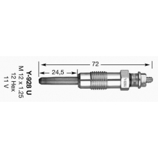 4389 NGK Свеча накаливания