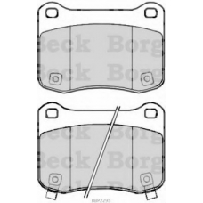 BBP2295 BORG & BECK Комплект тормозных колодок, дисковый тормоз