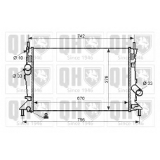 QER2402 QUINTON HAZELL Радиатор, охлаждение двигателя