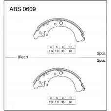 ABS0609 Allied Nippon Колодки барабанные