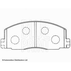 ADT34214 BLUE PRINT Комплект тормозных колодок, дисковый тормоз