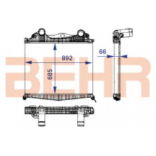 2207073 BEHR Intercooler