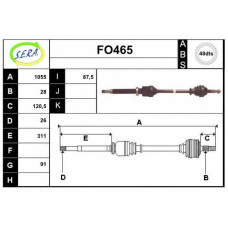 FO465 SERA Приводной вал