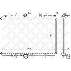 10-25173-SX STELLOX Радиатор, охлаждение двигателя