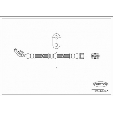 19033067 CORTECO Тормозной шланг