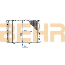 2108819 BEHR Radiator