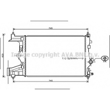 OLA2485 AVA Радиатор, охлаждение двигателя