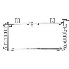 514321 NRF Радиатор, охлаждение двигател