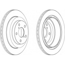 DDF680-1 FERODO Тормозной диск