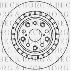 BBD5961S BORG & BECK Тормозной диск