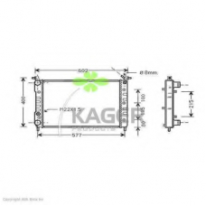 31-2826 KAGER Радиатор, охлаждение двигателя