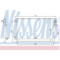 94717 NISSENS Конденсатор, кондиционер