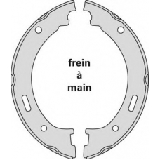 M894 MGA Комплект тормозных колодок, стояночная тормозная с