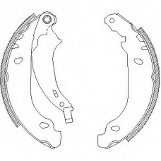 Z4076.00 WOKING Комплект тормозных колодок