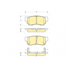 6132989 GIRLING Комплект тормозных колодок, дисковый тормоз