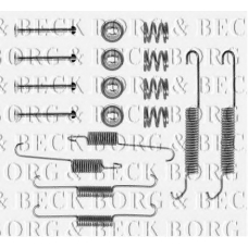 BBK6087 BORG & BECK Комплектующие, колодки дискового тормоза