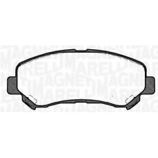 363916060351 MAGNETI MARELLI Комплект тормозных колодок, дисковый тормоз