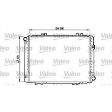 732090 VALEO Радиатор, охлаждение двигателя