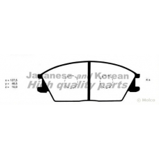 Y025-01 ASHUKI Комплект тормозных колодок, дисковый тормоз