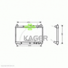 31-1125 KAGER Радиатор, охлаждение двигателя