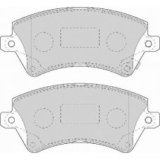 FD6964N NECTO Комплект тормозных колодок, дисковый тормоз