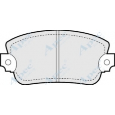 PAD285 APEC Комплект тормозных колодок, дисковый тормоз