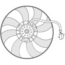 1209654 CTR Вентилятор, охлаждение двигателя