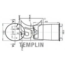 04.060.6006.410 TEMPLIN Кожух пневматической рессоры