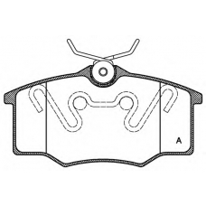 BPA0846.00 OPEN PARTS Комплект тормозных колодок, дисковый тормоз