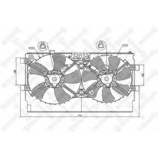 29-99380-SX STELLOX Вентилятор, охлаждение двигателя