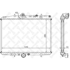 10-25647-SX STELLOX Радиатор, охлаждение двигателя