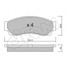 822-896-0 CIFAM Комплект тормозных колодок, дисковый тормоз