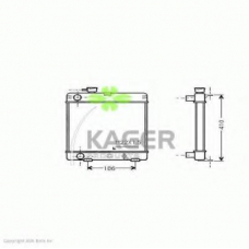31-1363 KAGER Радиатор, охлаждение двигателя