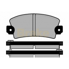 PA228 BRAKE ENGINEERING Комплект тормозных колодок, дисковый тормоз