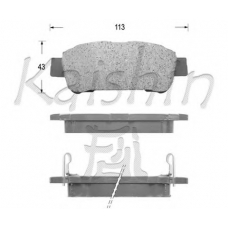 FK2198 KAISHIN Комплект тормозных колодок, дисковый тормоз