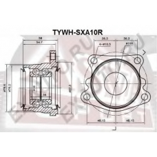 TYWH-SXA10R ASVA Ступица колеса