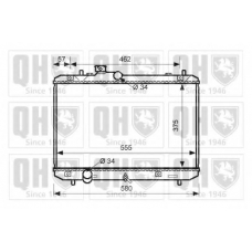 QER2579 QUINTON HAZELL Радиатор, охлаждение двигателя