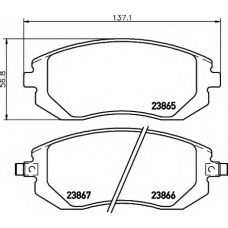 8DB 355 010-211 HELLA Комплект тормозных колодок, дисковый тормоз