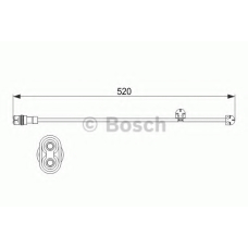 1 987 473 533 BOSCH Сигнализатор, износ тормозных колодок