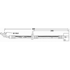 FBH6550 FIRST LINE Тормозной шланг