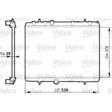 735608 VALEO Радиатор, охлаждение двигателя